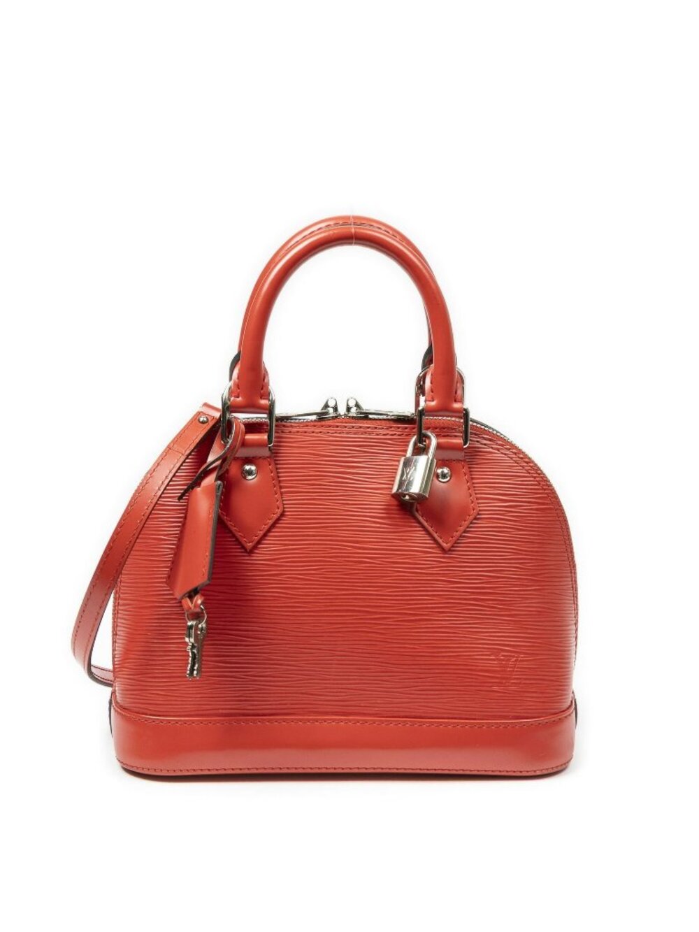 Louis Vuitton Alma Red Epi Handbag